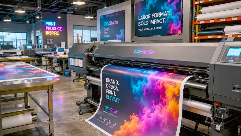 Professional full-color print production